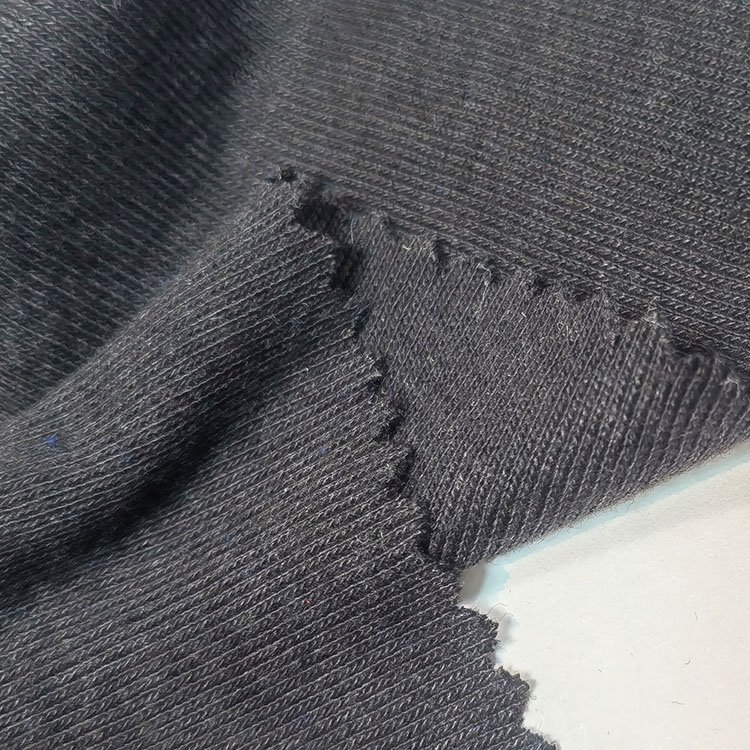 Factory customized knitted 75%polyester 25%cotton 1*1 tubular rib fabric for t-shirt,blouse