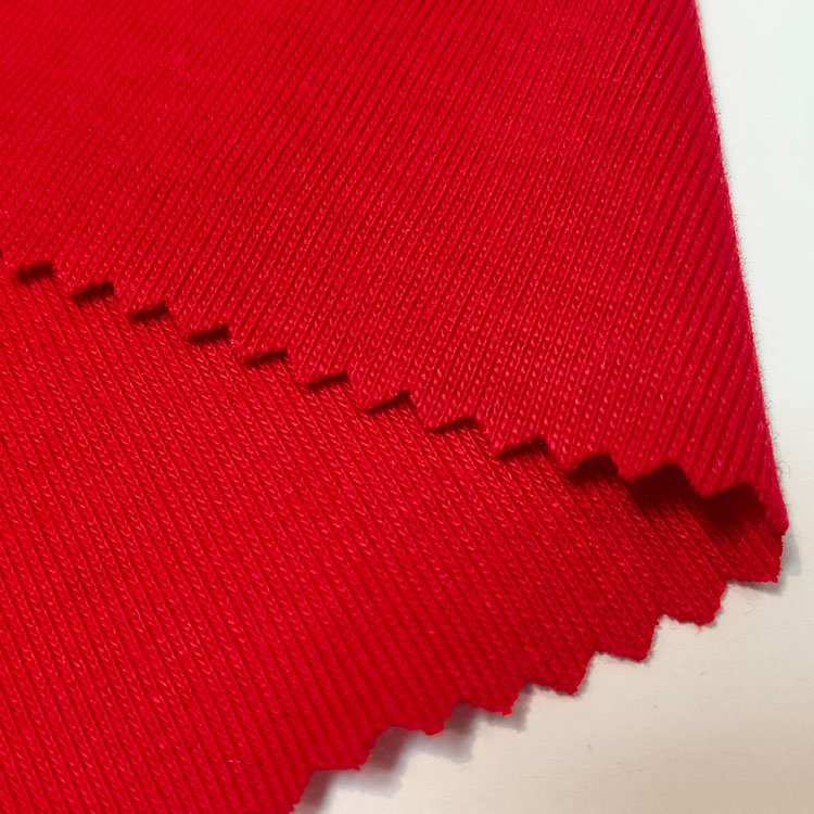 Factory customized knitted 75%polyester 25%cotton 1*1 tubular rib fabric for t-shirt,blouse