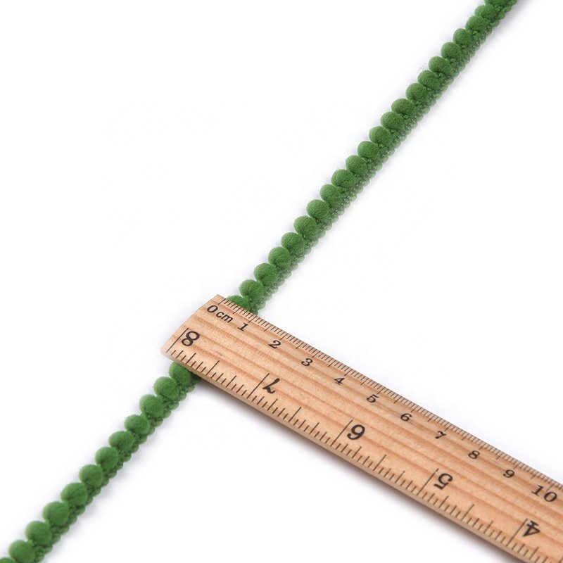 Custom polyester crochet mini pom pom trim lace for garment crafts