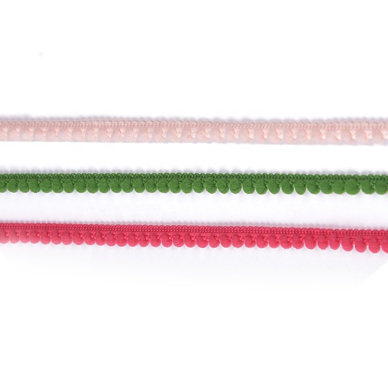 Custom polyester crochet mini pom pom trim lace for garment crafts