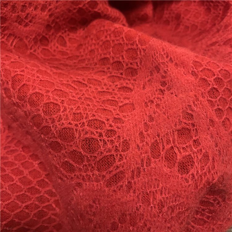 Factory Direct Sale Custom Pink Embroidered Lace Fabric Rayon Fabric Stock Lot