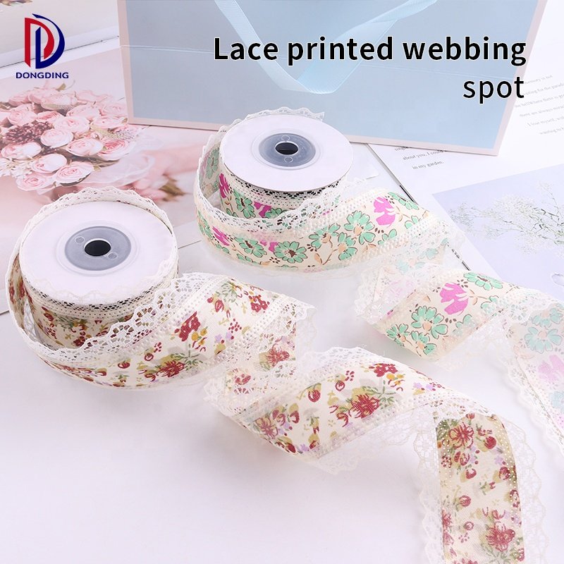 Wholesale Customized Factory Direct Korea Design Small Floral Lace Ribbon Flower Packaging DIY Cake Baking Decoration