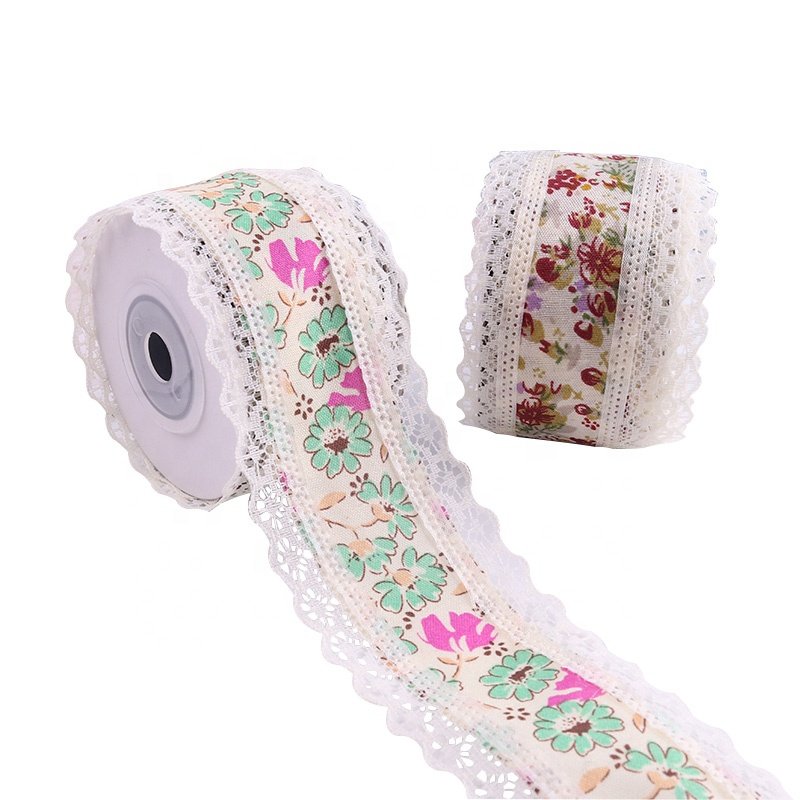 Wholesale Customized Factory Direct Korea Design Small Floral Lace Ribbon Flower Packaging DIY Cake Baking Decoration