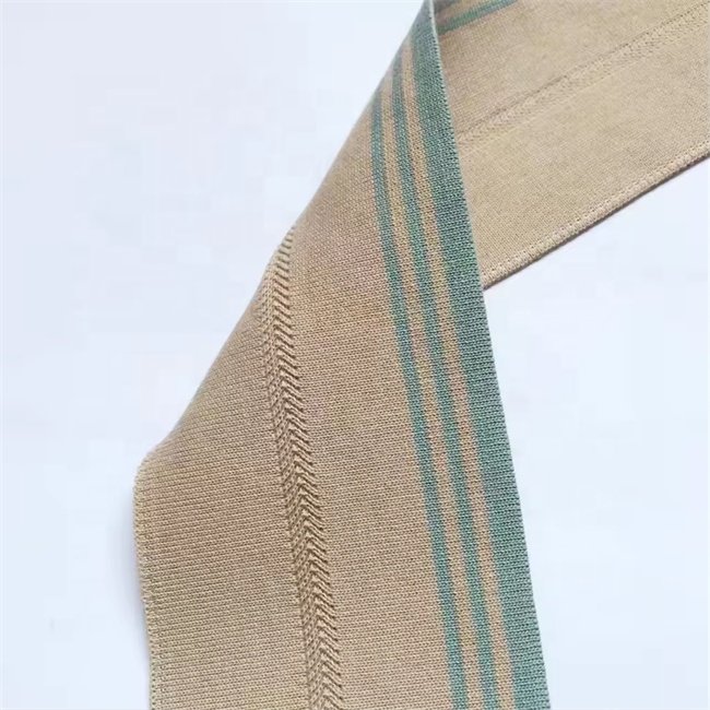 Custom Eco-friendly cotton thin jacquard rib trim collar
