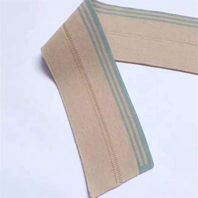 Custom Eco-friendly cotton thin jacquard rib trim collar