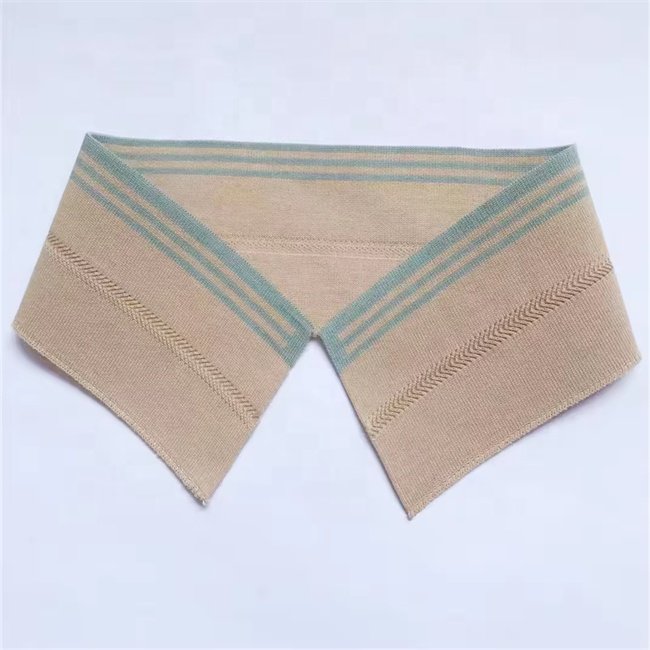 Custom Eco-friendly cotton thin jacquard rib trim collar