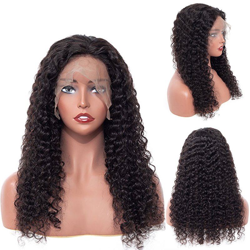 RXHAIR 12a 4x4 Hd Good Quality Latest Wholesale Hair Transparent Deep Curly Human Hair Wig Glue Vendors 40 Inch Full Lace Front
