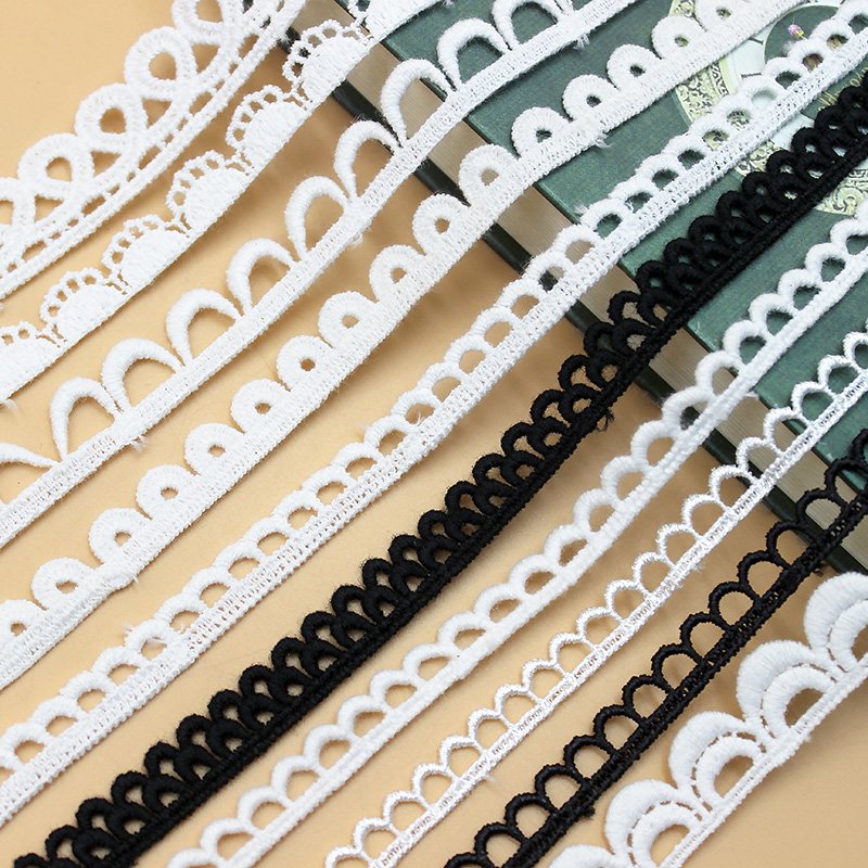 Lace Trim Decoration Webbing Edge Elastic Band nonelastic lace webbing hollow lace webbing