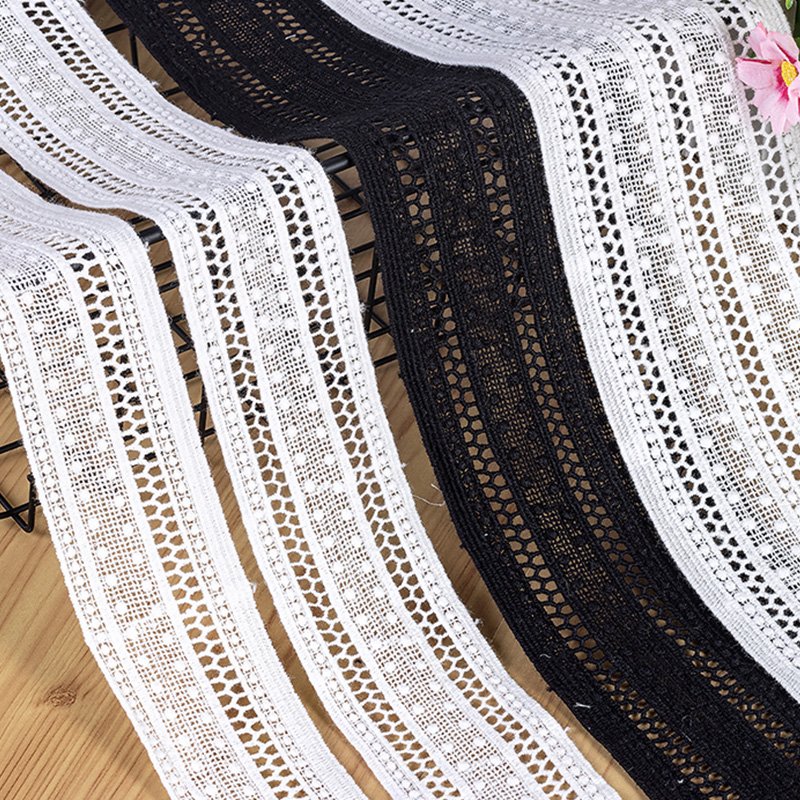 Lace Trim Decoration Webbing Edge Elastic Band nonelastic lace webbing hollow lace webbing