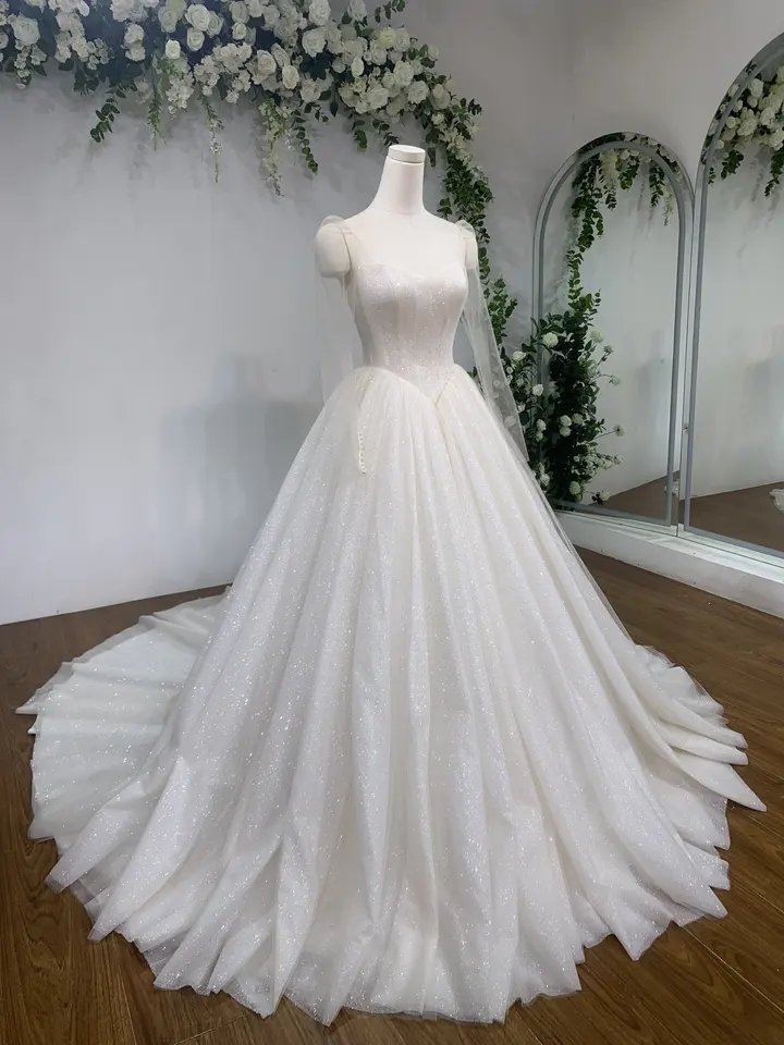 New Wedding Dress Customized Size Bridal Gown Off-Shoulder Long Sleeves Lace Wedding Dress Size Bridal Gown TNBPno9