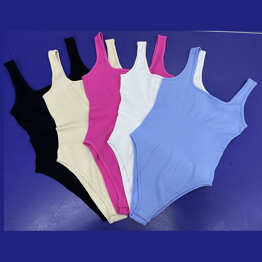 Hot Selling Sleeveless Workout Clothing Women Sport Jumpsuits Tight Bodysuits