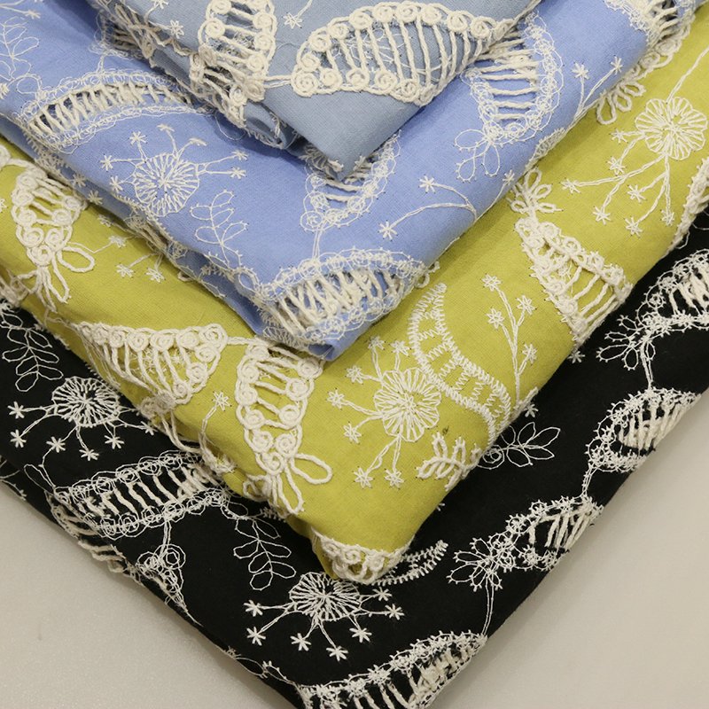 Fashion Women'S Fabric Wholesale Elegant Temperament Exquisite Embroidery Craft Fabric