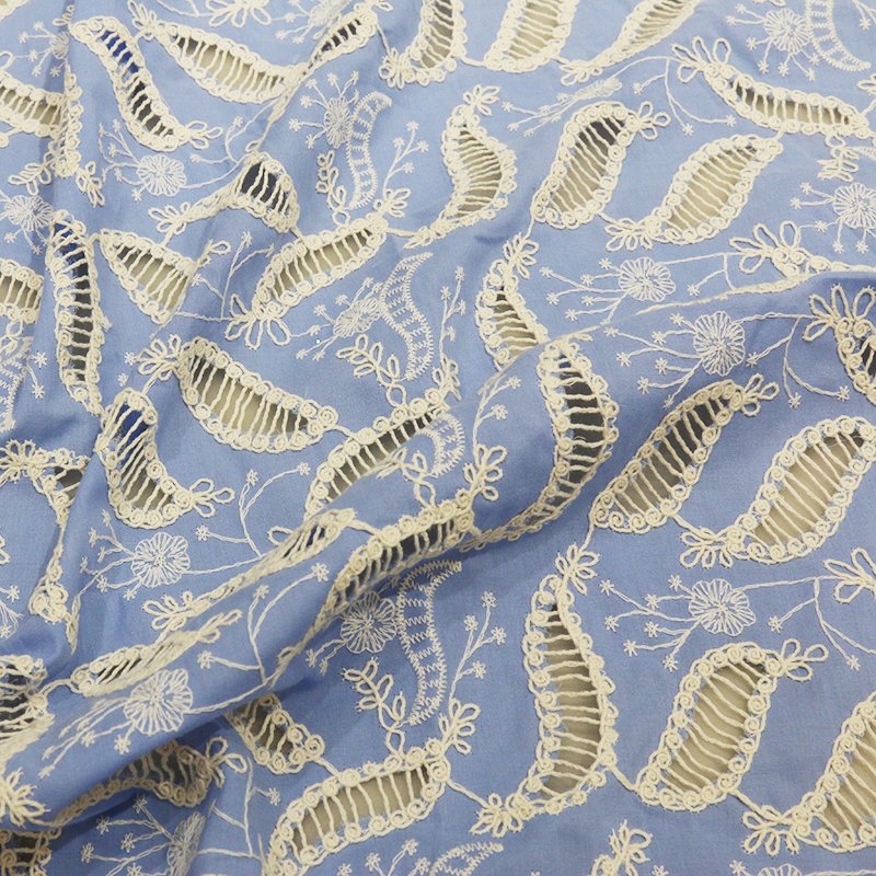 Fashion Women'S Fabric Wholesale Elegant Temperament Exquisite Embroidery Craft Fabric