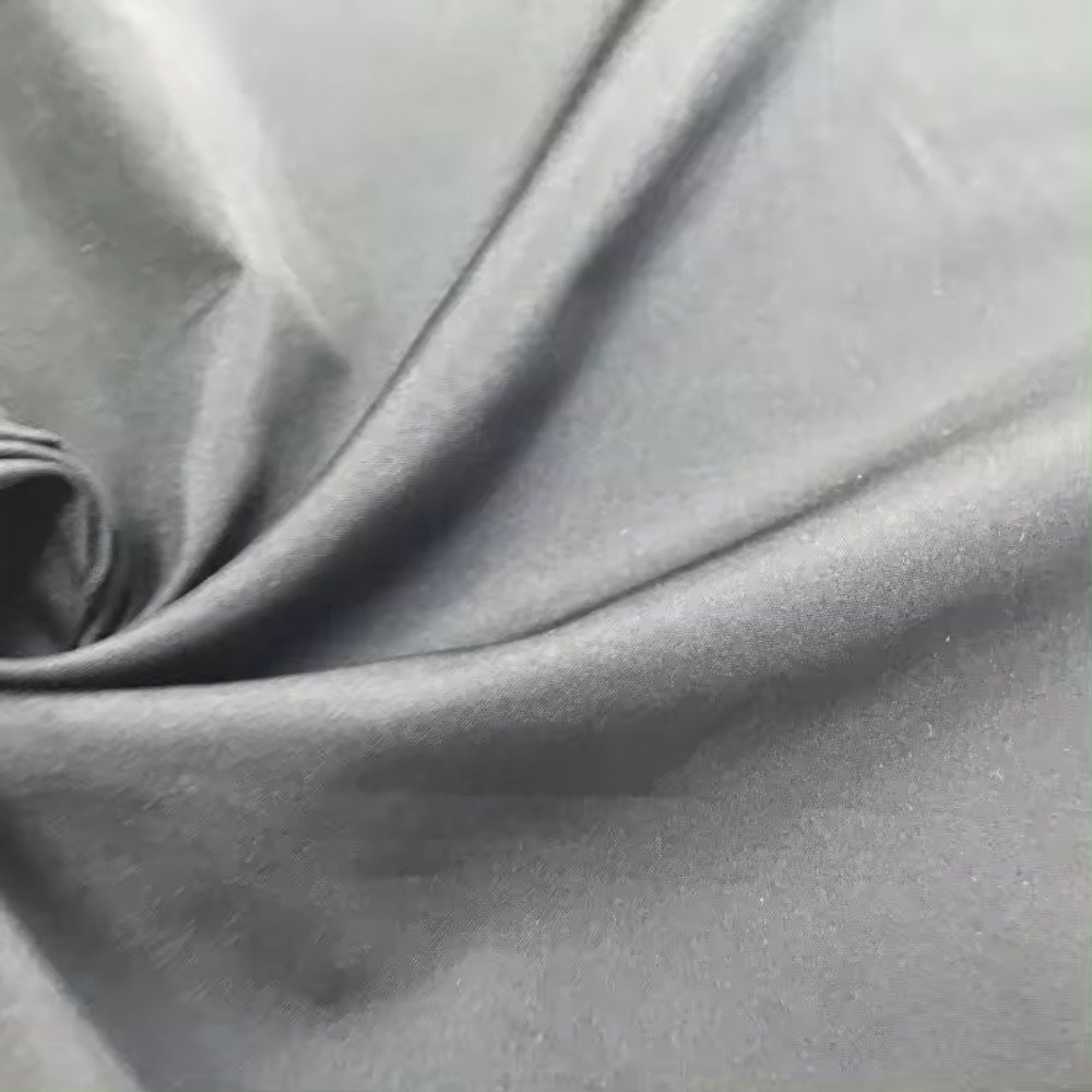 92% polyester 8% spandex 4 way stentch elastic fabric press slim strip film fabric for pants jackets