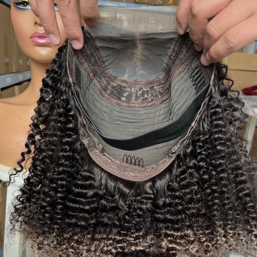 250% Density Cheap Virgin Raw Vietnamese Human Hair Wigs Unprocessed 4*4 lace bob Short Jerry Curly Lace Frontal Wig for Women