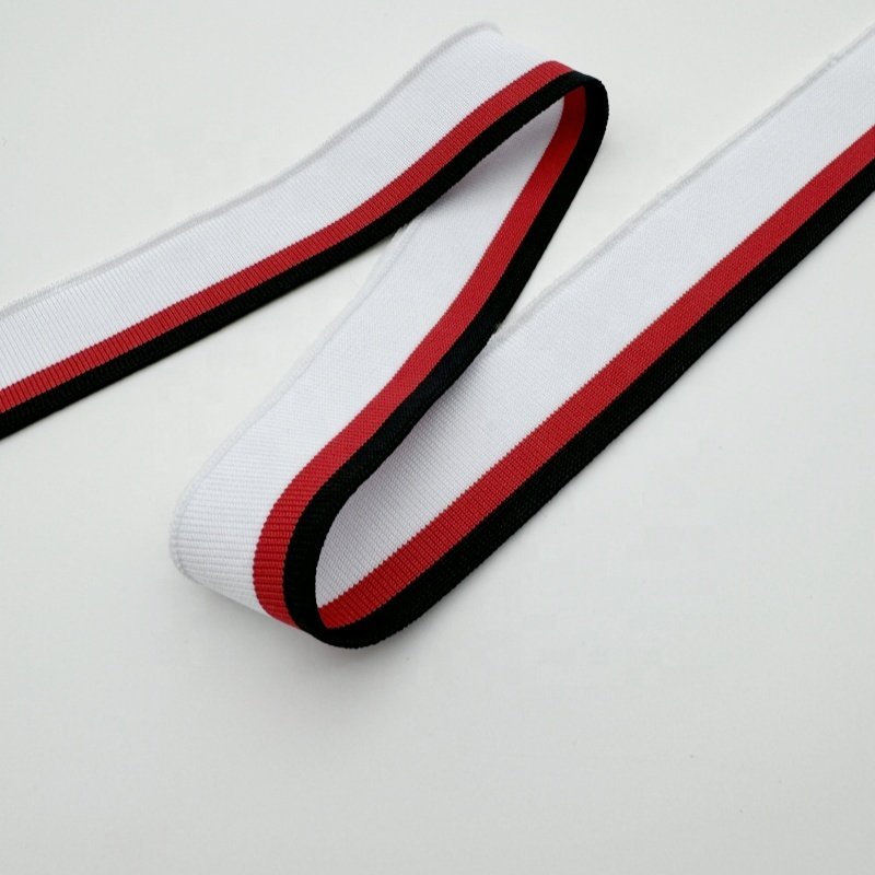 Round Rib Collar Flat Knit Neck Trim T Shirt Rib Cuff