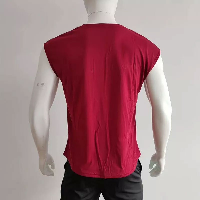2024 Wholesale Men's Sleeveless Tank top singlet Cotton Muscle Tank Top Solid Blank Workout Summer Gym Training vest