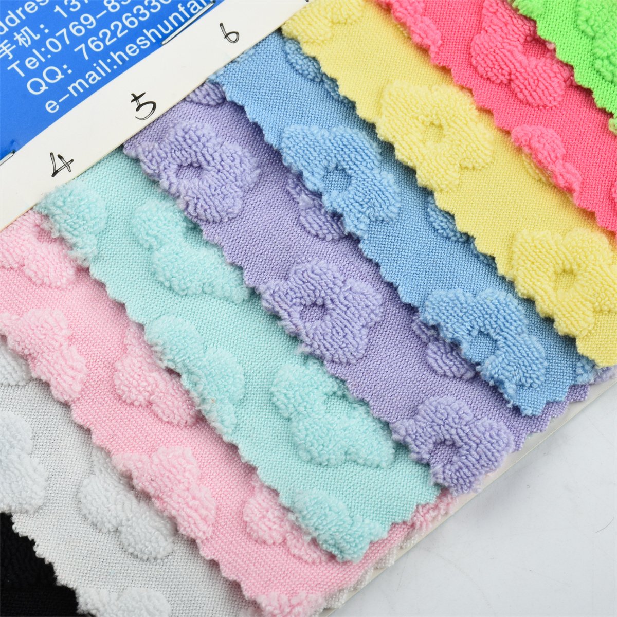 311 Knitted soft terry cloth floral polyester spandex fabric Bikini beach swimsuit clothing floral textiles