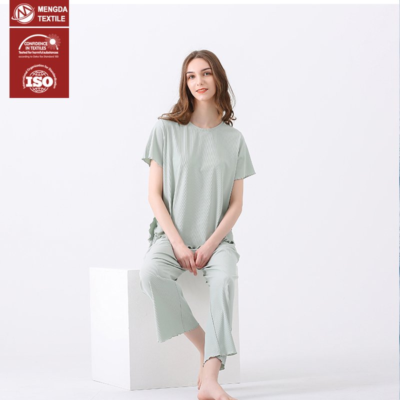 4x2 rib knit fabric 8 spandex 92 viscose rayon knit shirt fabric for home wear