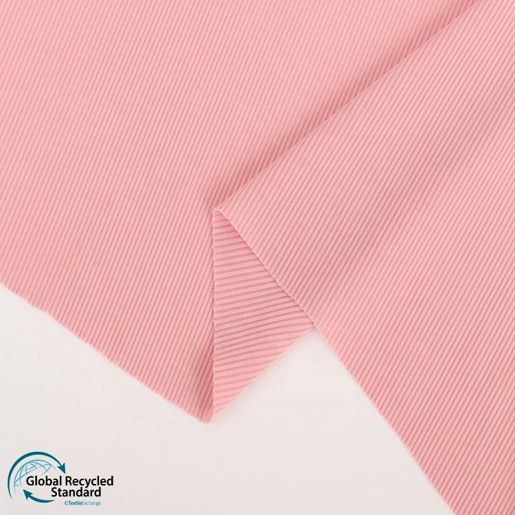 China Supplier Lady Cloth RPET Eco-friendly 2*2 Rib Fabric 94%Recycle Polyester 6%SP Ready-to-ship Goods 180gsm Recycling Fabric