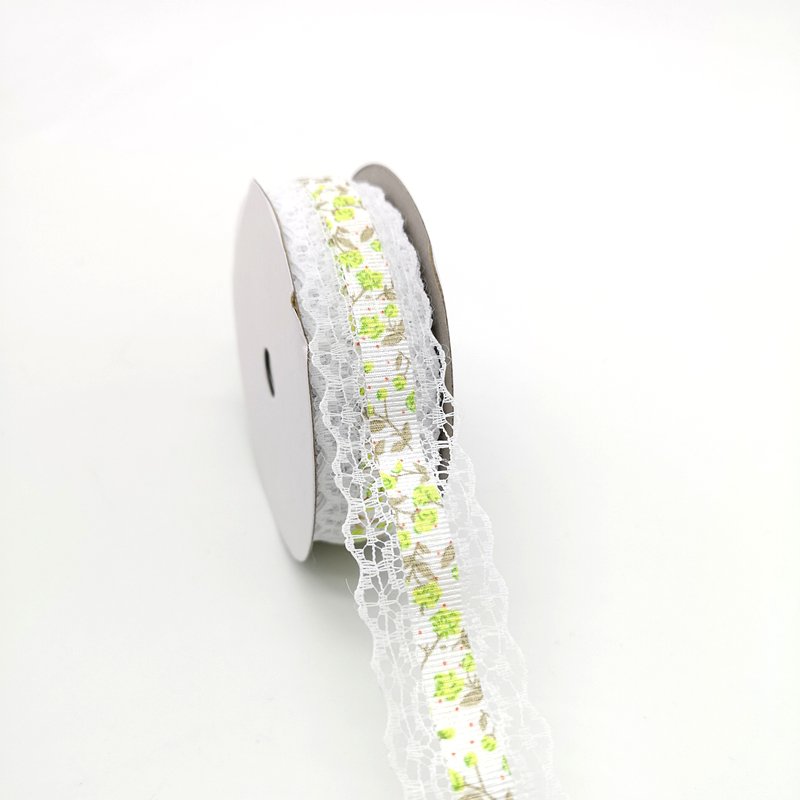 28mm Handmade Lace Ribbon Net Lace Trim Embroider Bow Crafts For Sewing Decoration Handicrafts