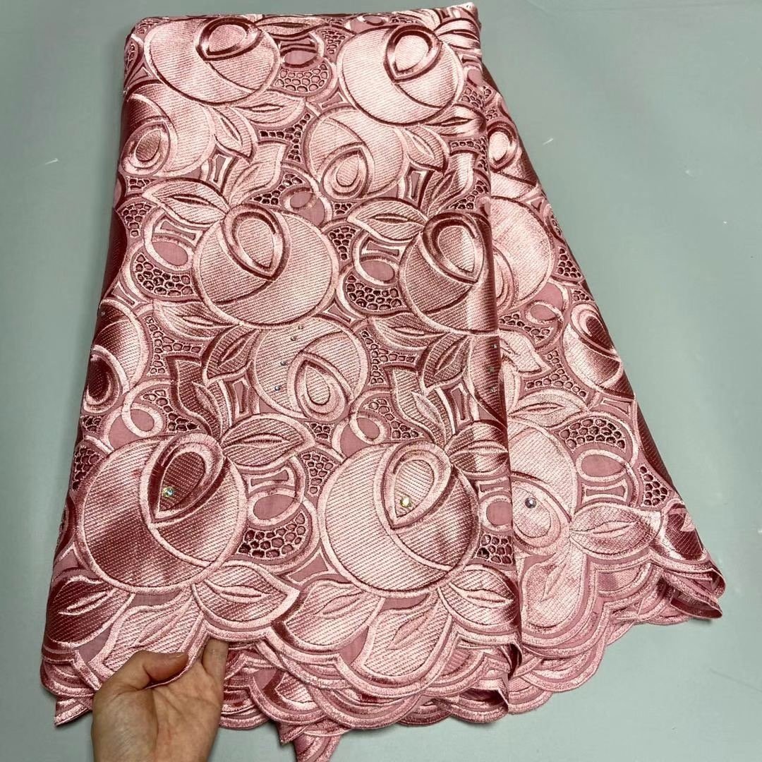 ACI Lace African Lace Fabrics 5 Yards/Piece High Quality 100% Cotton Swiss Voile Lace Fabric Dubai African Fabrics