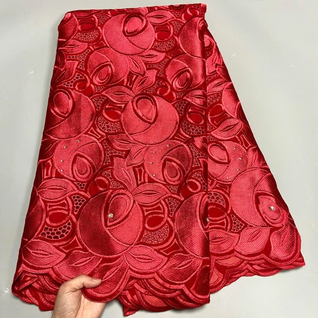 ACI Lace African Lace Fabrics 5 Yards/Piece High Quality 100% Cotton Swiss Voile Lace Fabric Dubai African Fabrics