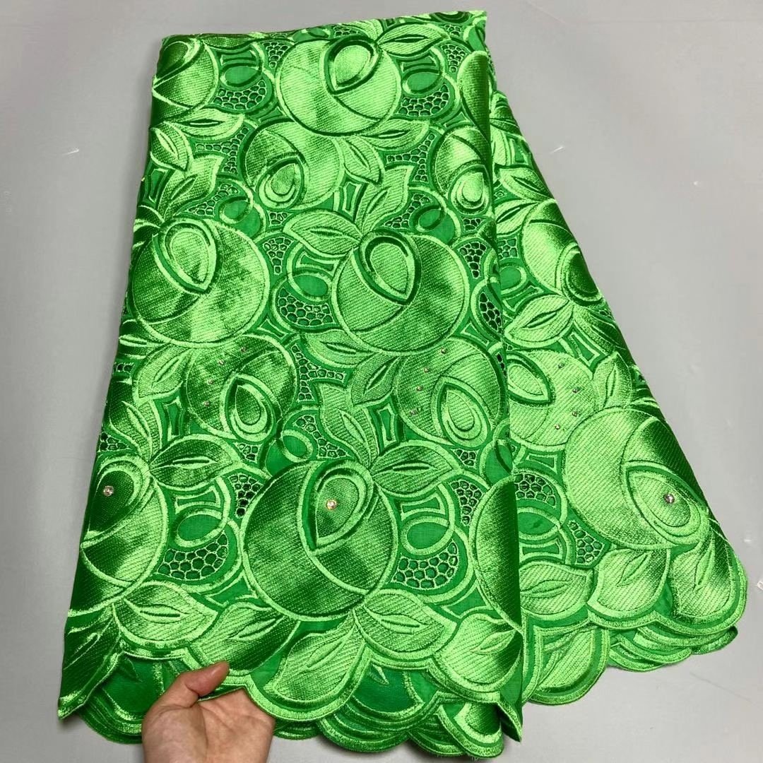 ACI Lace African Lace Fabrics 5 Yards/Piece High Quality 100% Cotton Swiss Voile Lace Fabric Dubai African Fabrics