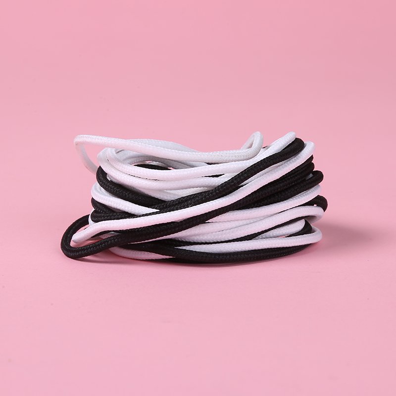 High Quality Customised Polypropylene Shoe Laces Sneakers Wholesale Round Braided Rope Shoe Laces