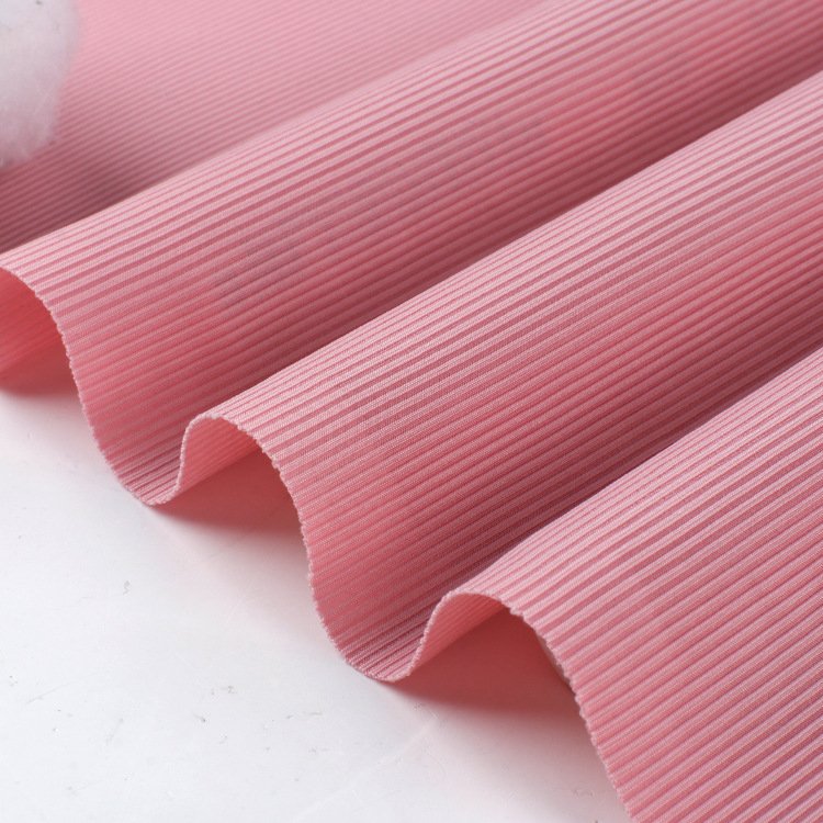 Wholesale Soft Popular Knitted Ribbed Fabric Colorful Customized Cotton Spandex Stretch Fabric For Clothing