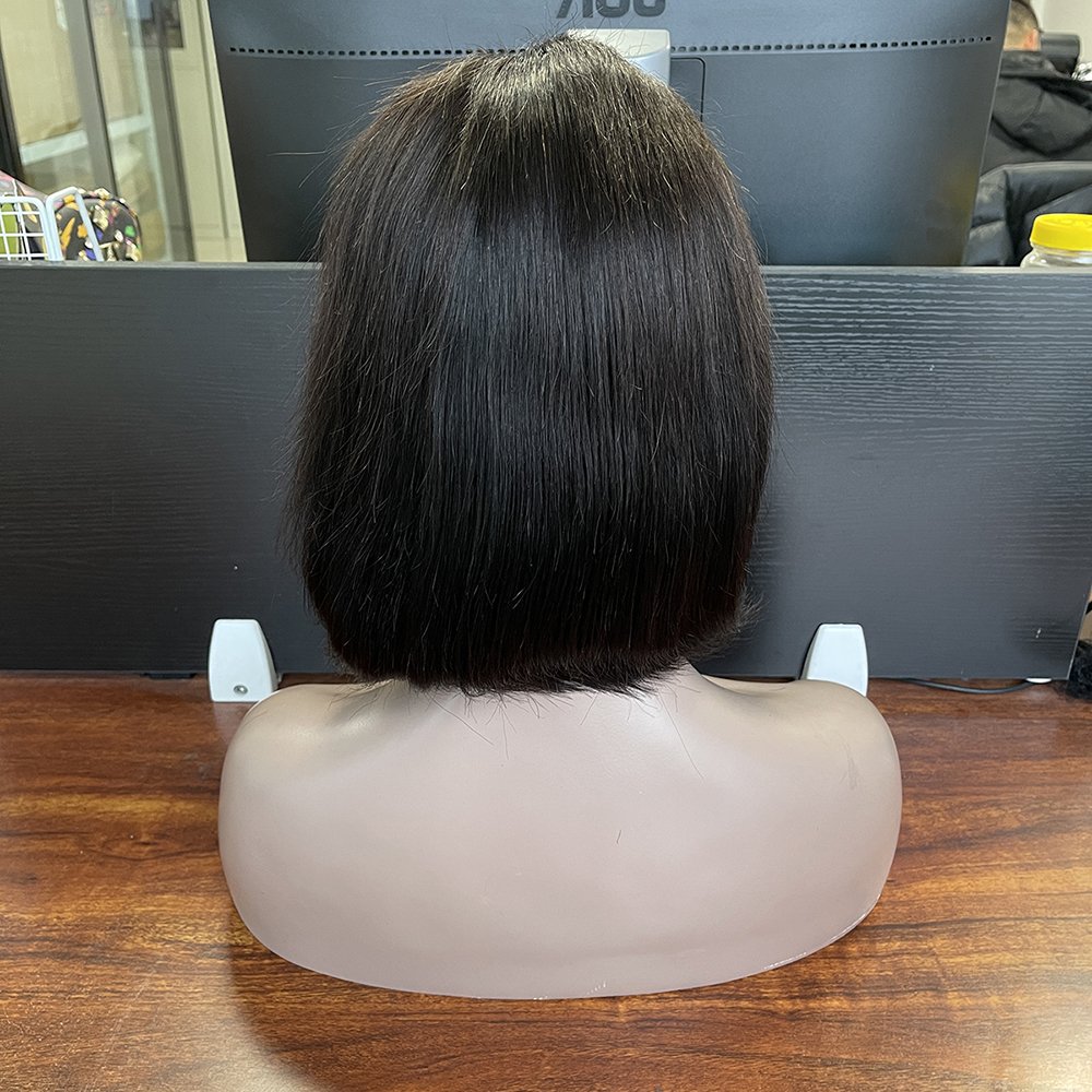 Brazilian human hair 13*4 lace frontal wig, virgin Brazilian hair lace front wig 100% human hair preplucked 4*4 closurebob wig