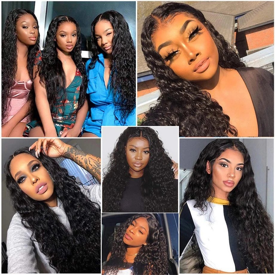 Wholesale 13x4 Full Lace Frontal Wigs for Black Women Glueless Deep Wave Raw Indian Hair Wigs Natural Lace Front Wig Human Hair