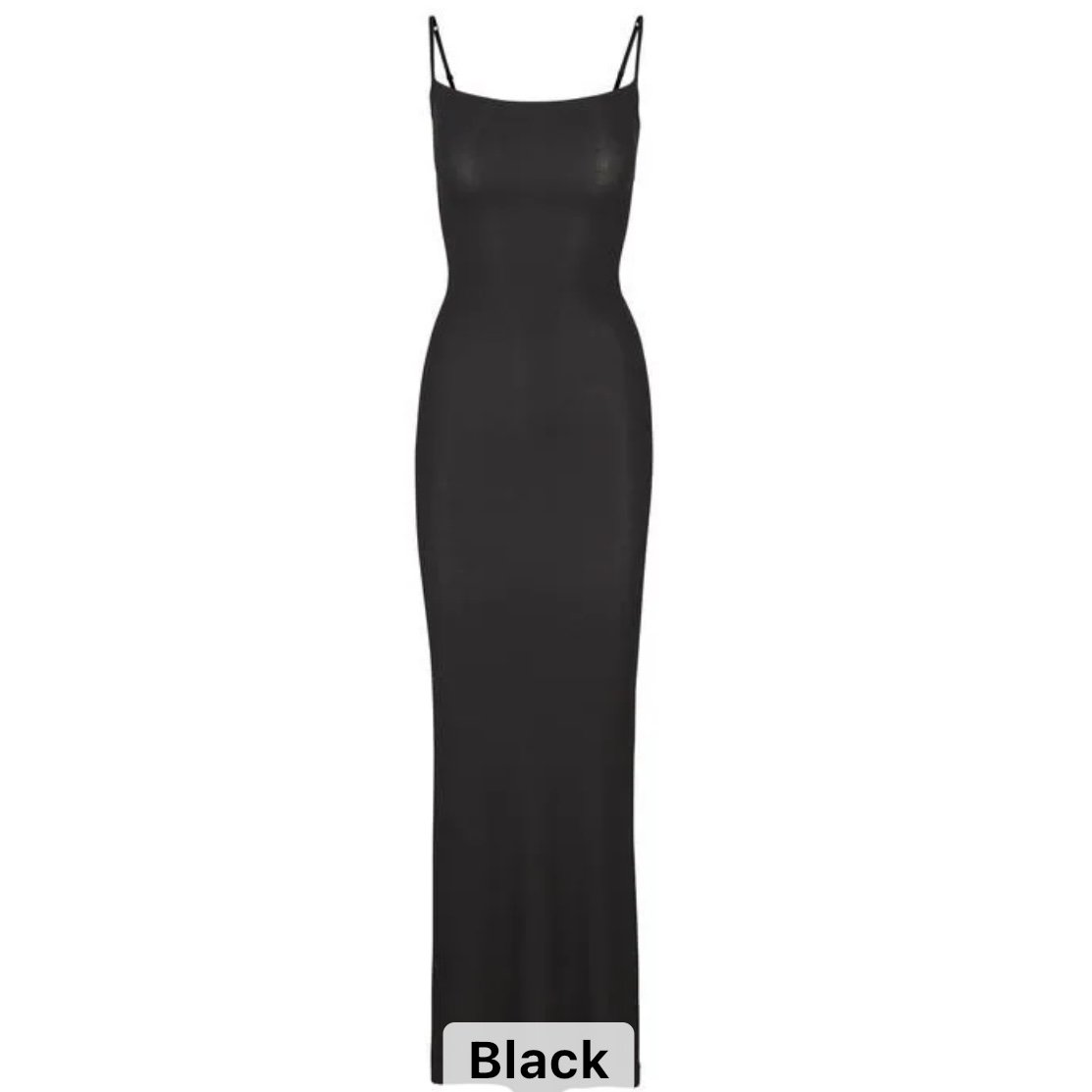 ZCcd2407092 New Design Tummy Control Built In Shapewear Long Bodycon Dress Women Casual Spaghetti Strap Square Ribbed Soft Maxi