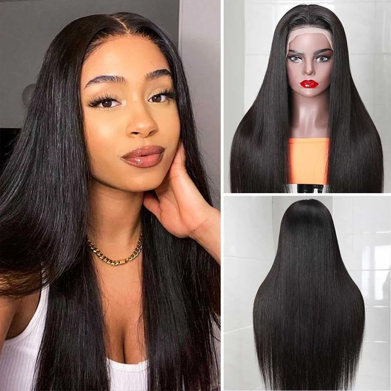 ZSF Hair Full Frontal Lace Human Hair Wigs Wholesale Brazilian Virgin Hair Lace Front Wig for Black Women Transparent Lace Wig