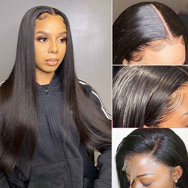 ZSF Hair Full Frontal Lace Human Hair Wigs Wholesale Brazilian Virgin Hair Lace Front Wig for Black Women Transparent Lace Wig