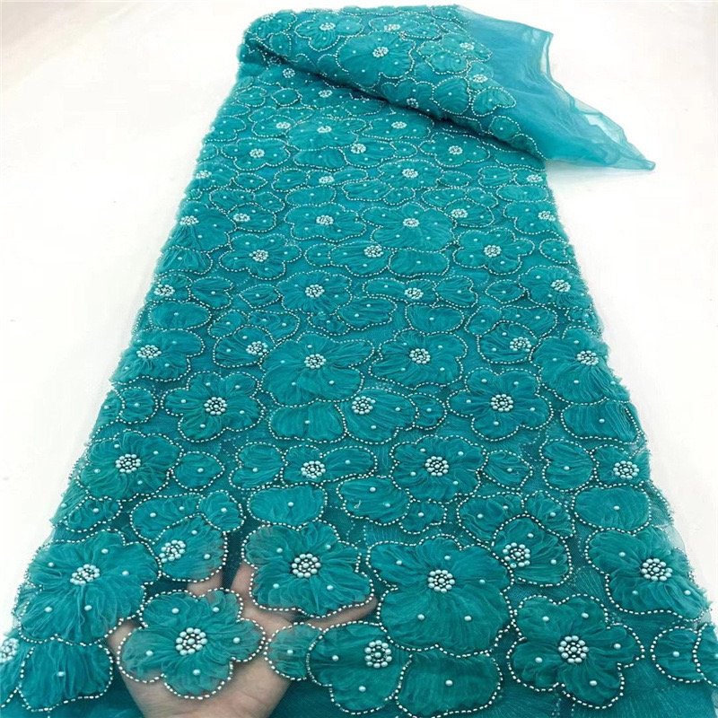 lowers bridal embroidery fabrics wedding dress low price beaded lace fabric for party dress