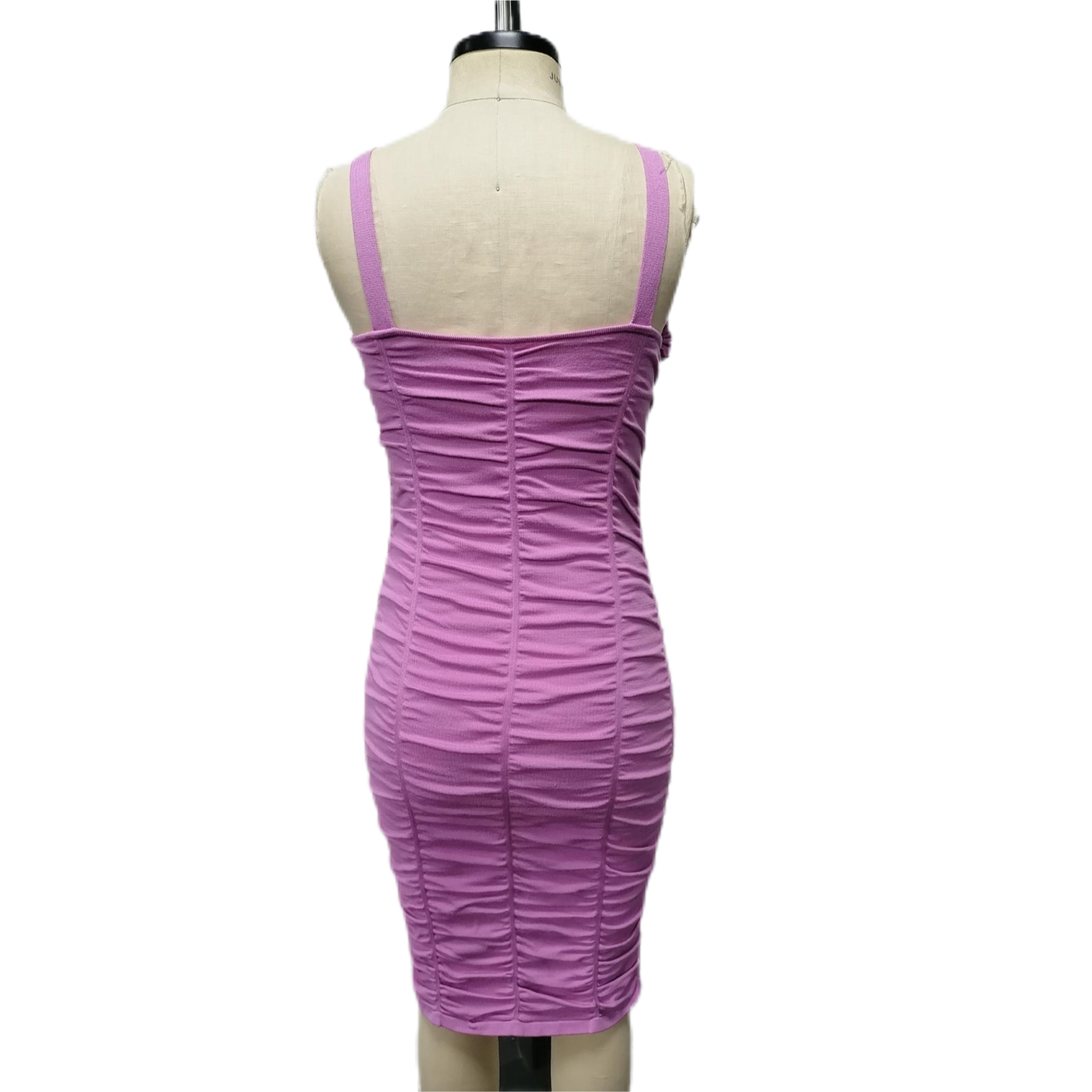 Manufacturer Supply Customized Ribbed Dress Ribbed Knitted Bodycon Dress Ribbed Elastic Dress