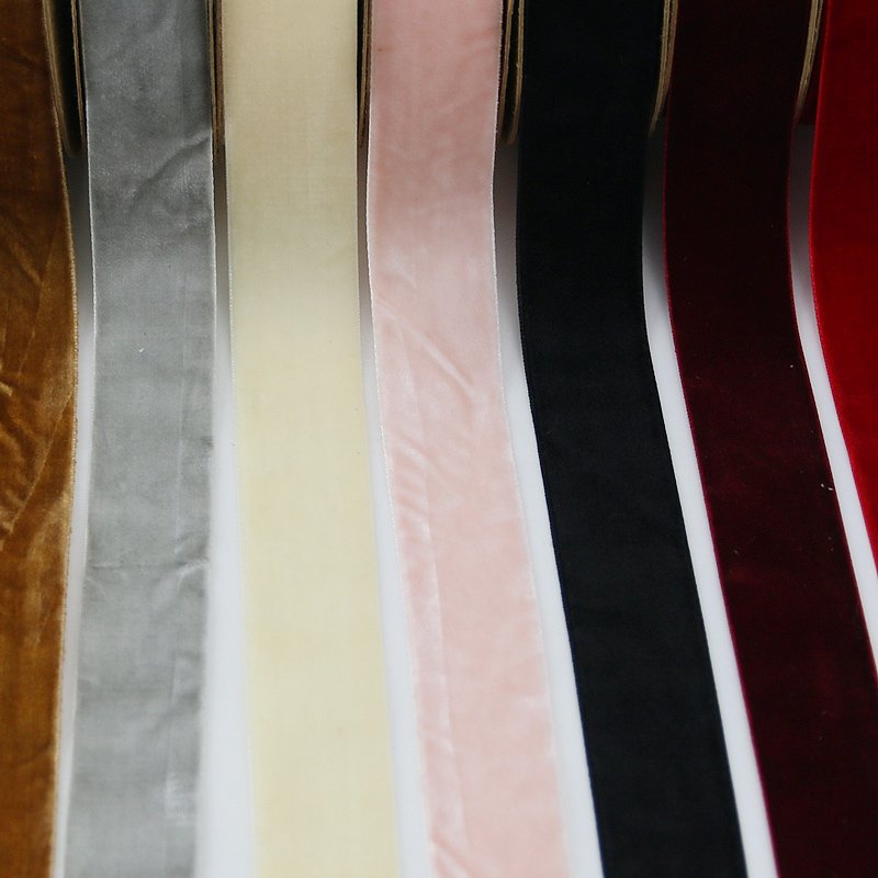 (10 Meters/roll) 25mm Velvet Ribbon Wholesale Gift Wrapping Decoration Christmas Lace Ribbons Handmade Holiday Party Decoration