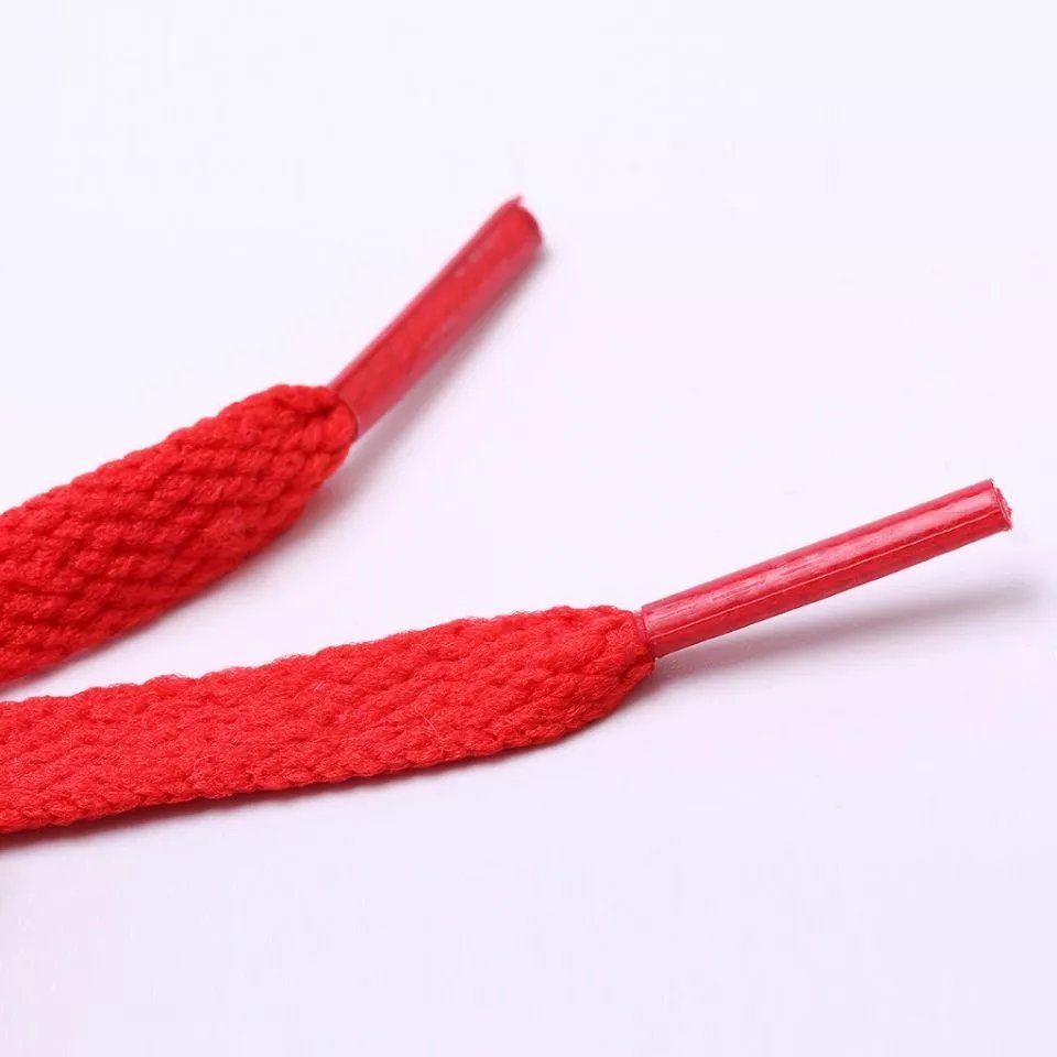 HF custom 57 colors 8mm width 50-200 cm length flat shoelaces for sneakers