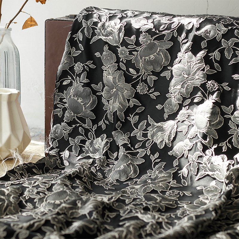 High Quality 2023 medium weight popular breath crisp fabric embroidery fabric white flower pattern clothing fabric