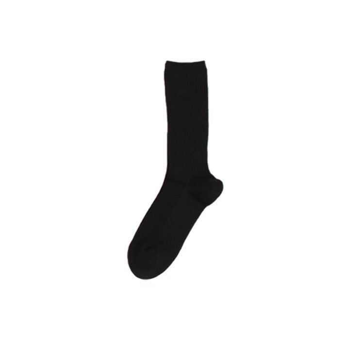 Custom logo winter warm soft plain color rib crew cozy cashmere socks breathable knitted women wool socks