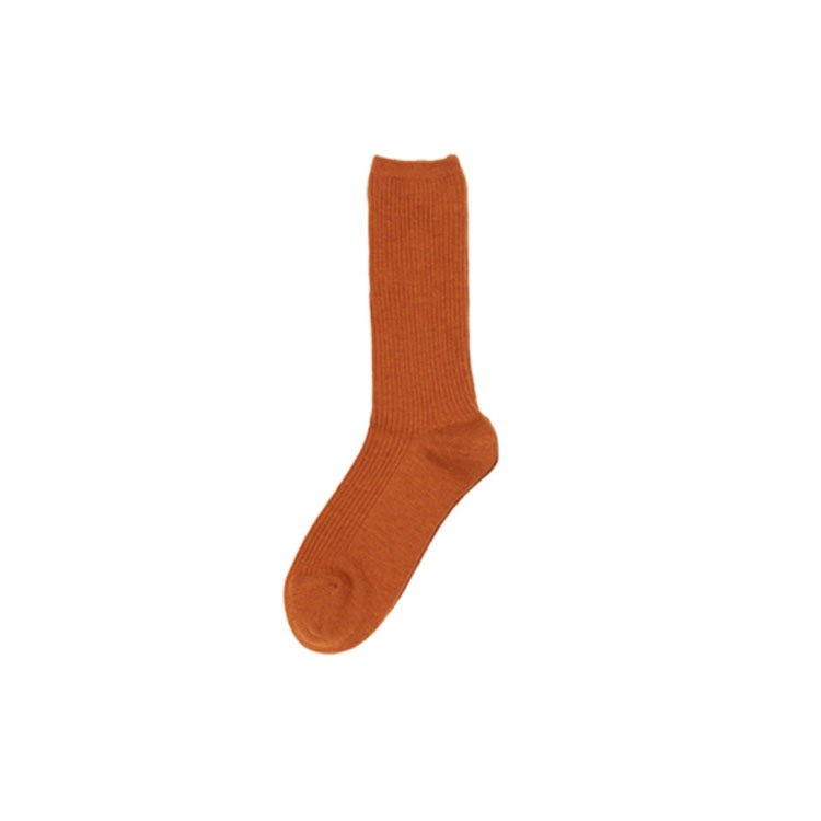 Custom logo winter warm soft plain color rib crew cozy cashmere socks breathable knitted women wool socks