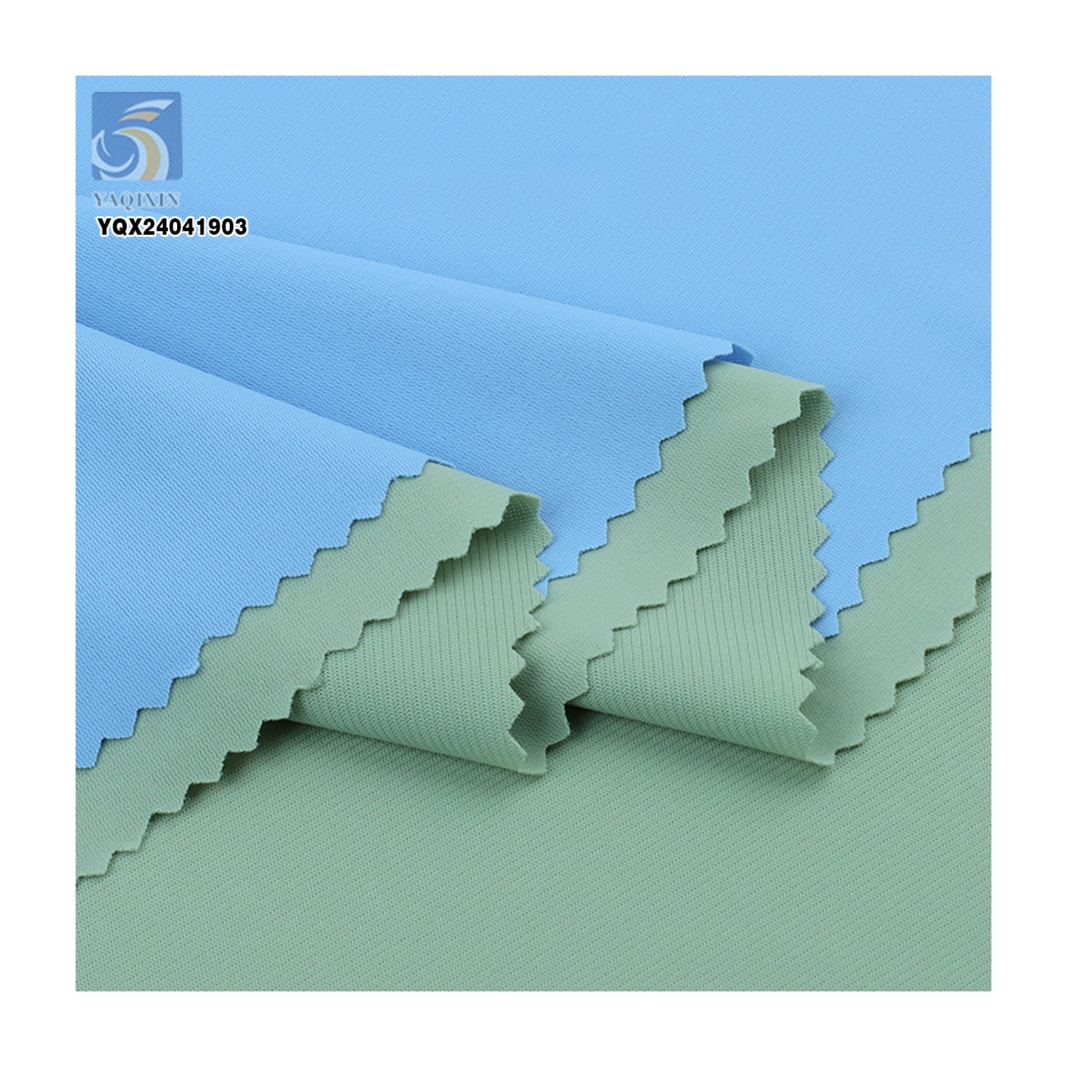 A2295-1 Ice Silk 150gsm Quick Drying Ribbed Knit Fabric Four-Way Stretch Nylon Spandex Fabric for Wide-Leg Pants