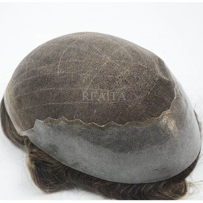 Wholesale Remy Hair Replacement System Full Swiss Lace With PU Q6 Toupee For Men