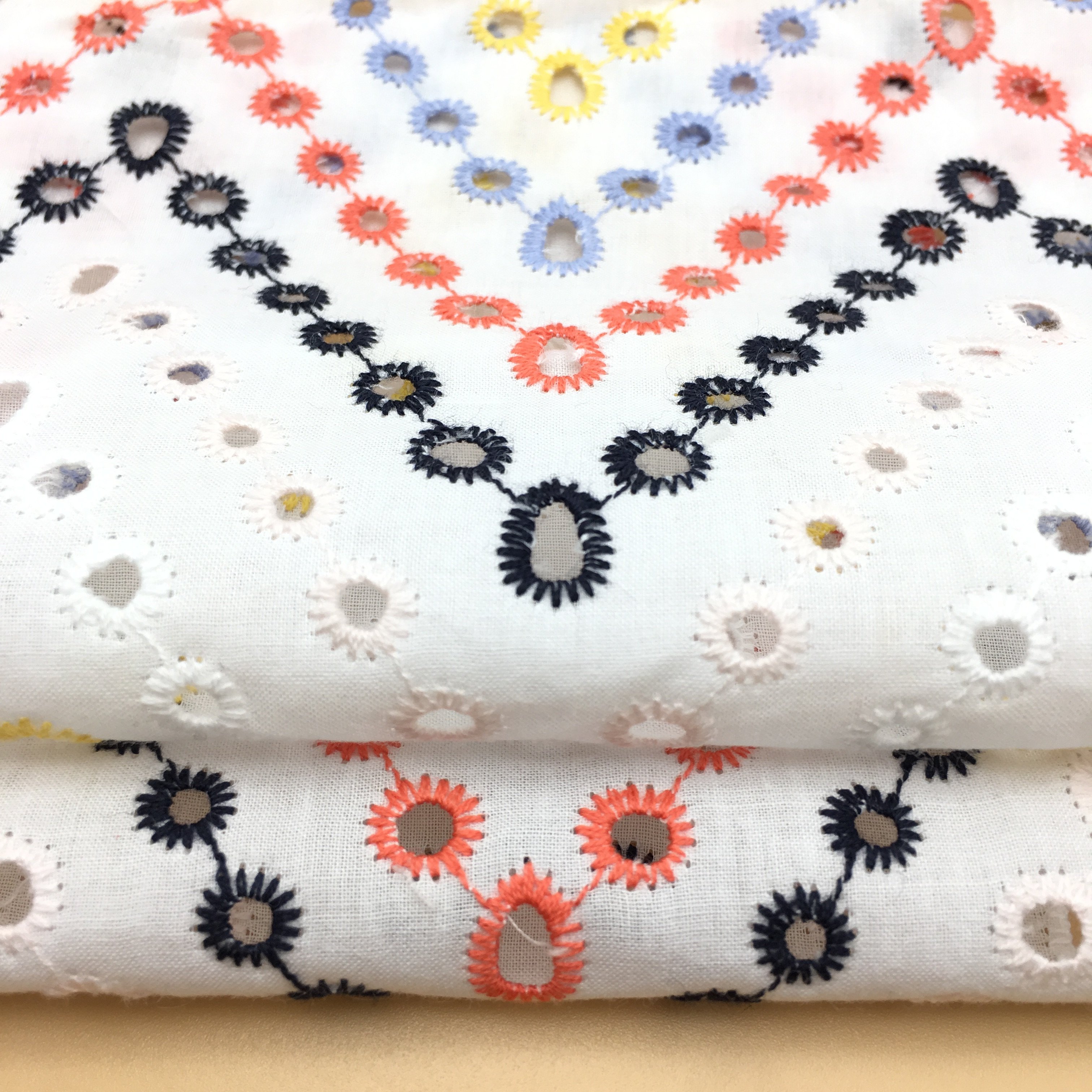 RXF0433TL Embroidery voile suiss lace Japanese Fabric Cotton For Wholesales