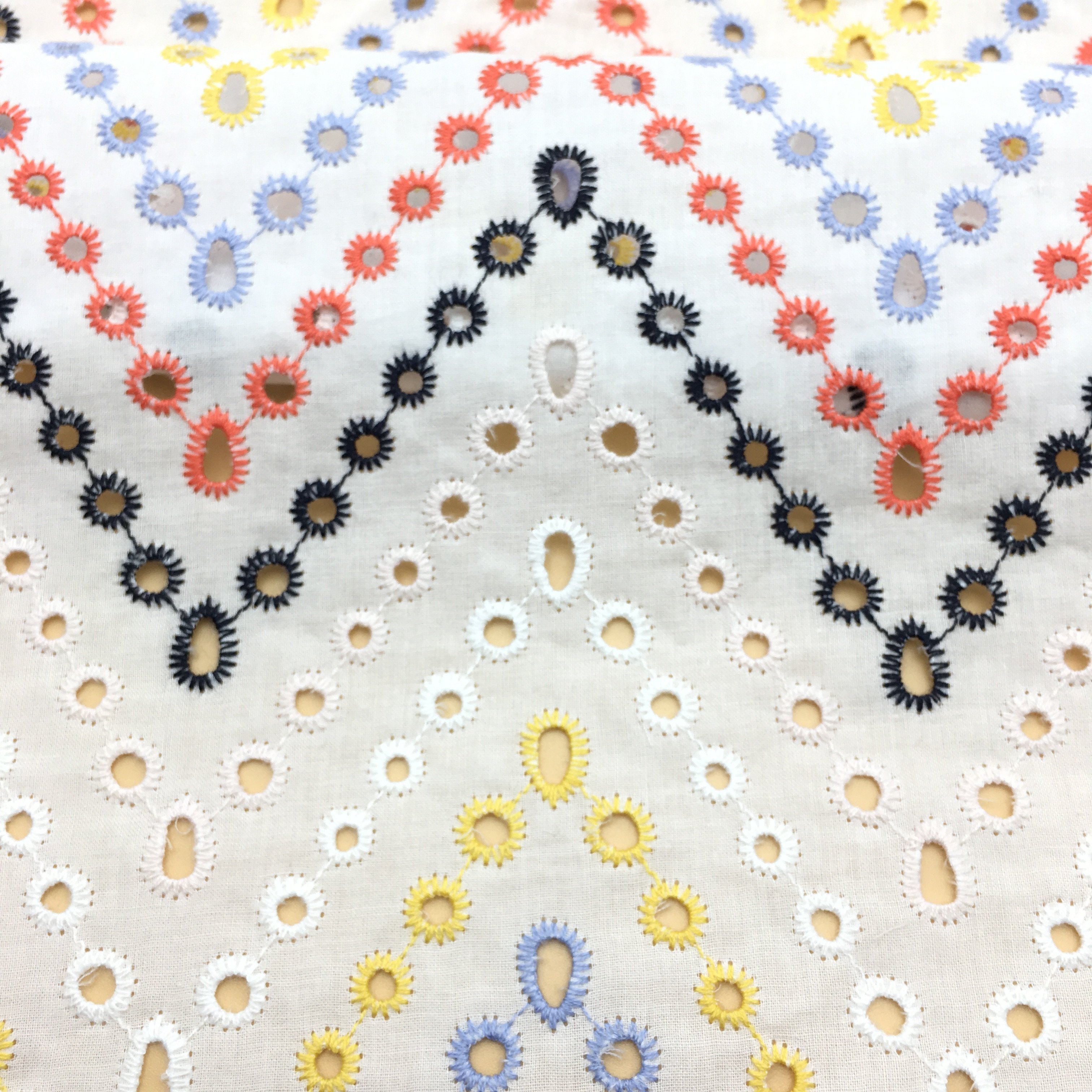 RXF0433TL Embroidery voile suiss lace Japanese Fabric Cotton For Wholesales