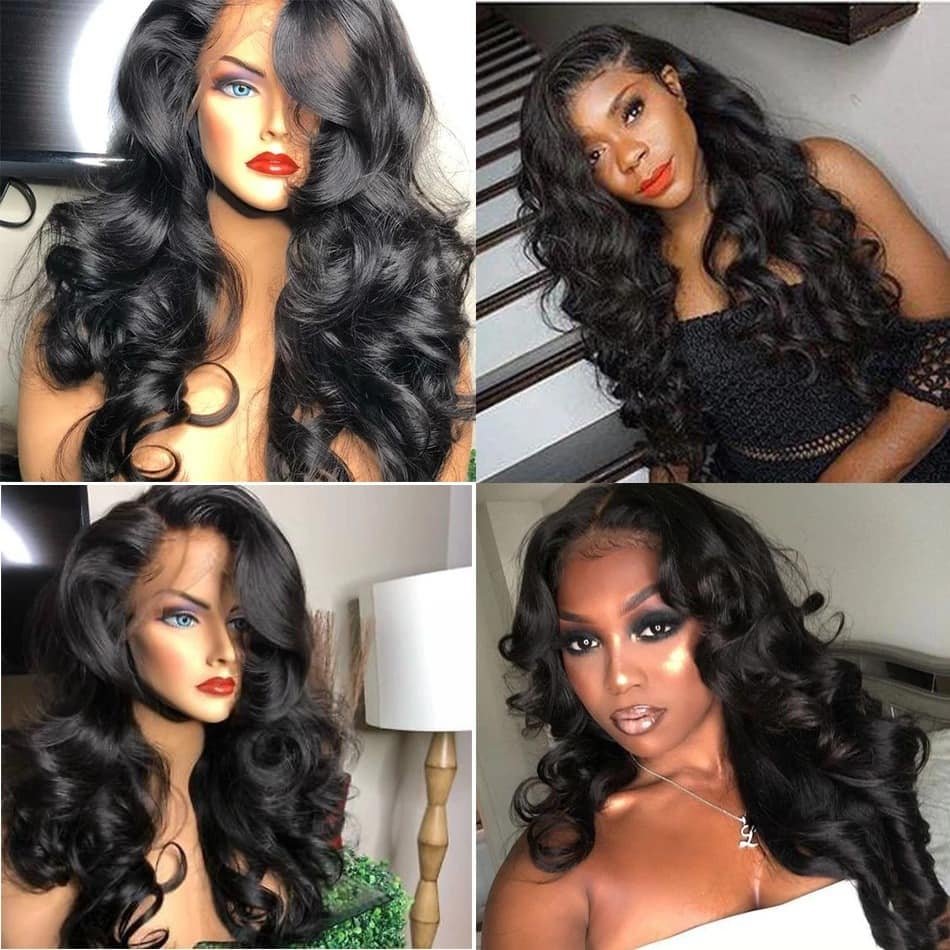 Raw Indian Virgin Human Hair Lace Frontal Wig for Black Women HD Full Lace Front Wig Deep Wave Curly Bob Closure Wig