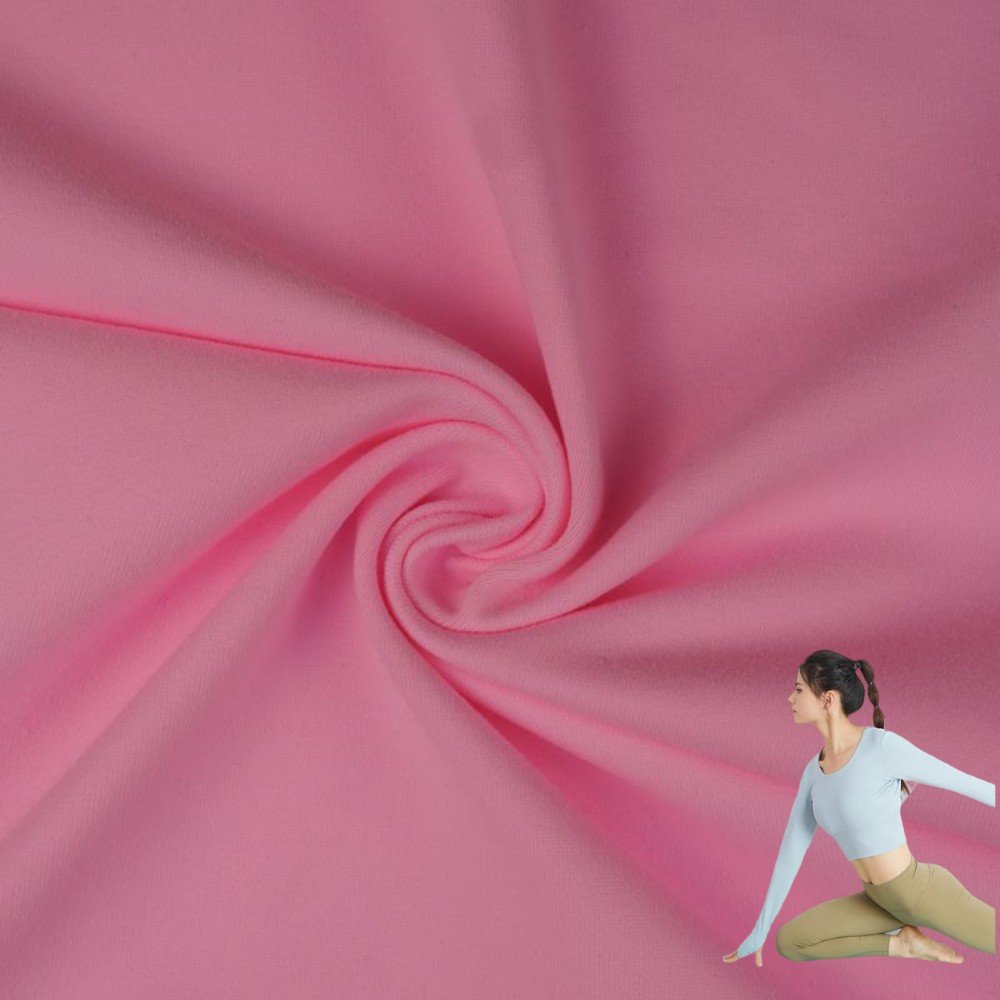 Recycled 85% Nylon 15% Spandex Rib Fabric High Elastic 4-Way Stretch Stripes Fabric for Girls' Sportswear Swimwear