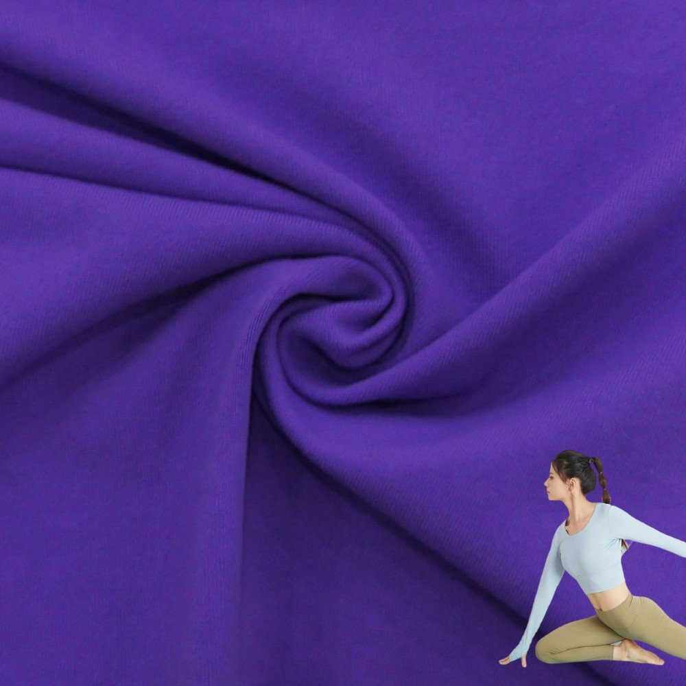 Recycled 85% Nylon 15% Spandex Rib Fabric High Elastic 4-Way Stretch Stripes Fabric for Girls' Sportswear Swimwear