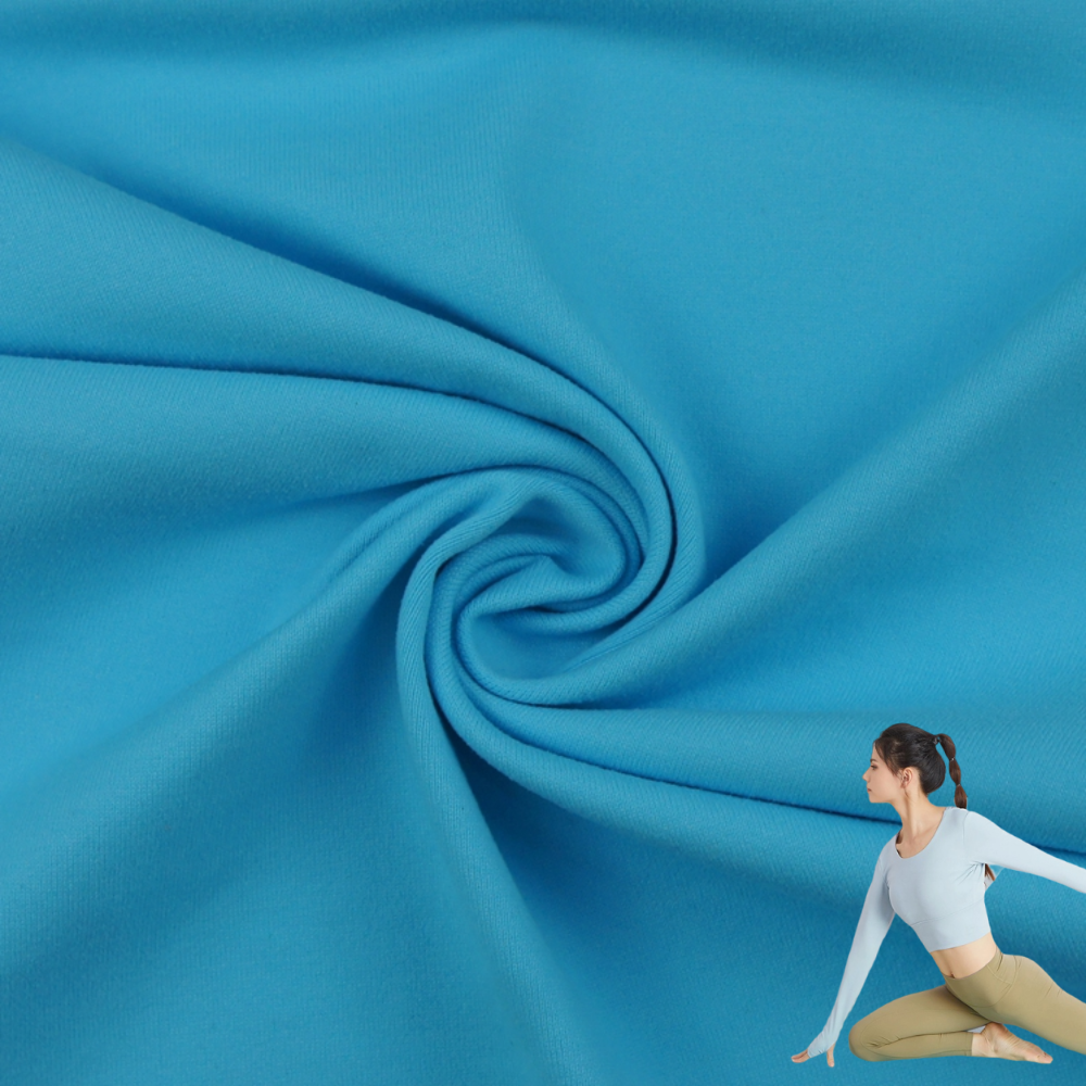Recycled 85% Nylon 15% Spandex Rib Fabric High Elastic 4-Way Stretch Stripes Fabric for Girls' Sportswear Swimwear
